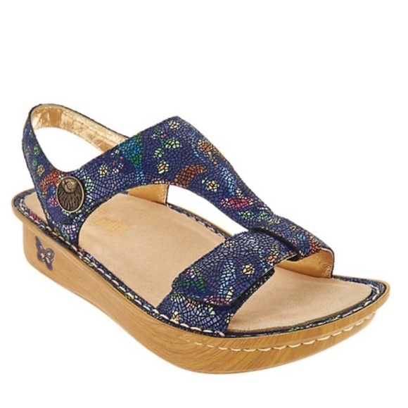 Alegria KEN-158 Kendra Leather T-Strap Sandals - Picture 1 of 16